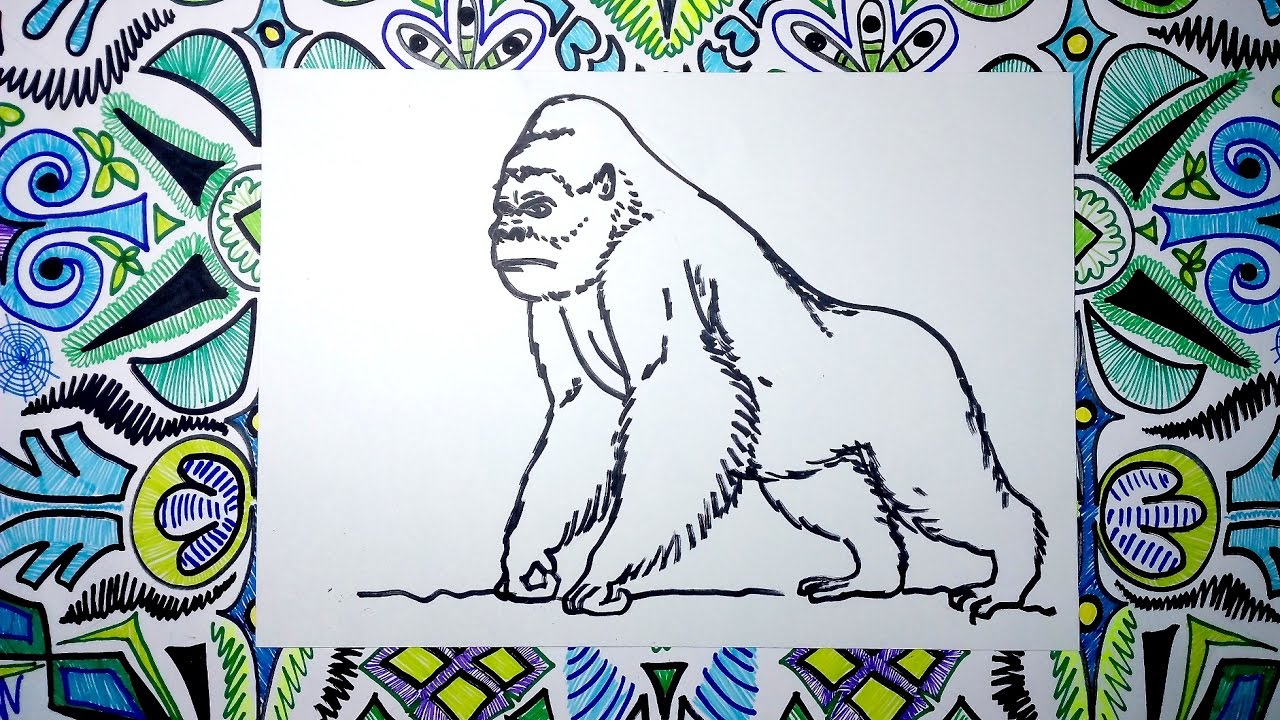 Aprende a dibujar a King Kong, gorila gigante - thptnganamst.edu.vn