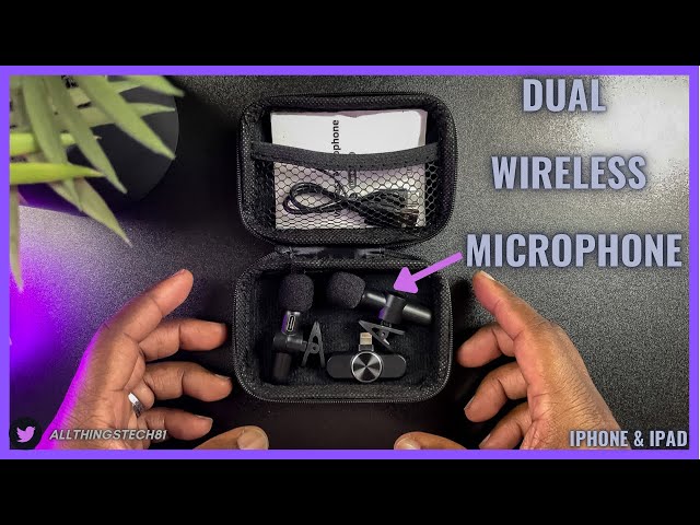 Wireless Mini DI DUO, Dual Wireless Lavalier Microphone for iPhone