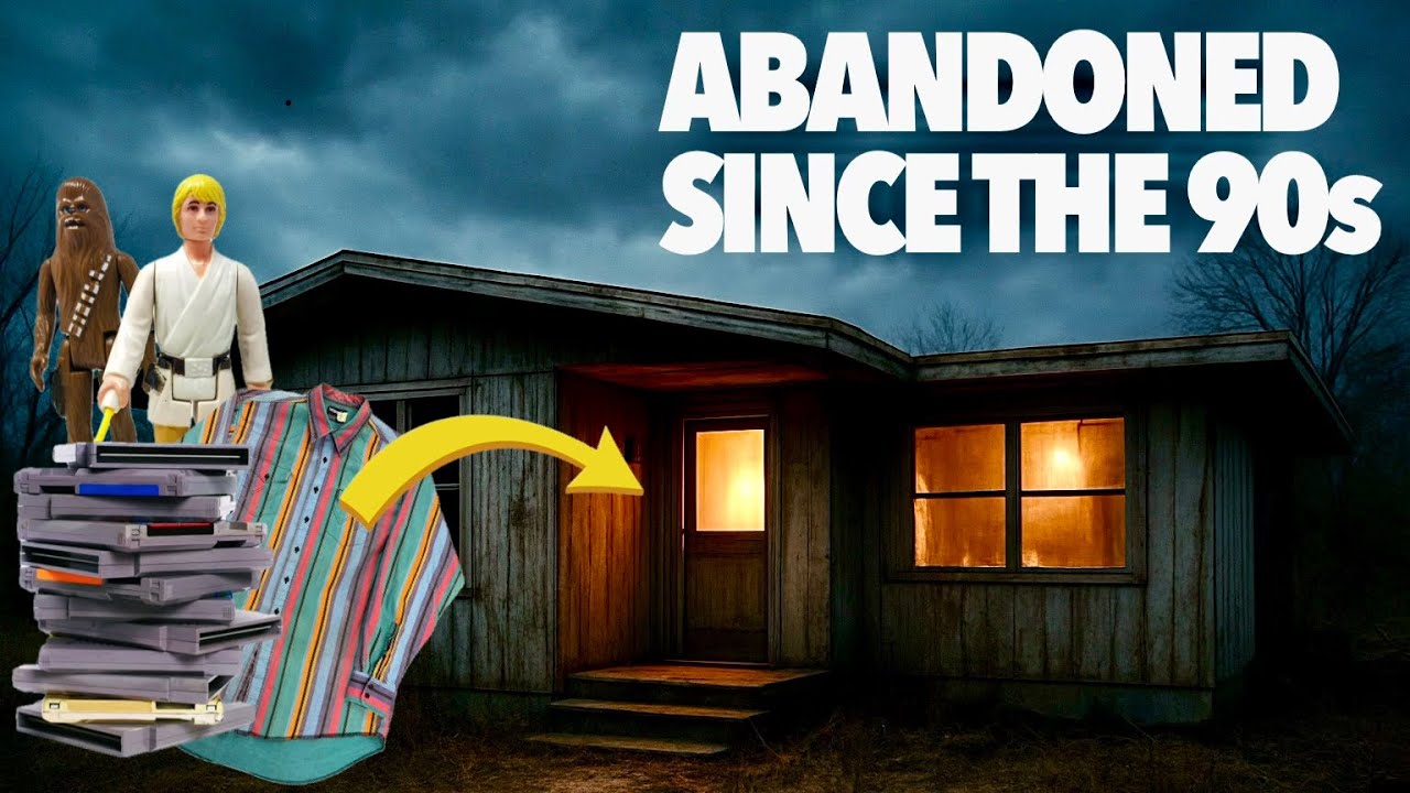 Поиск винтажных игрушек, игр и одежды в заброшенном доме — КРУТЫЕ НАХОДКИ!