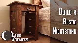 These two nightstands are very simple to build and include a built-in power outlet in the side. http://www.homedepot.com/p/Alta-
