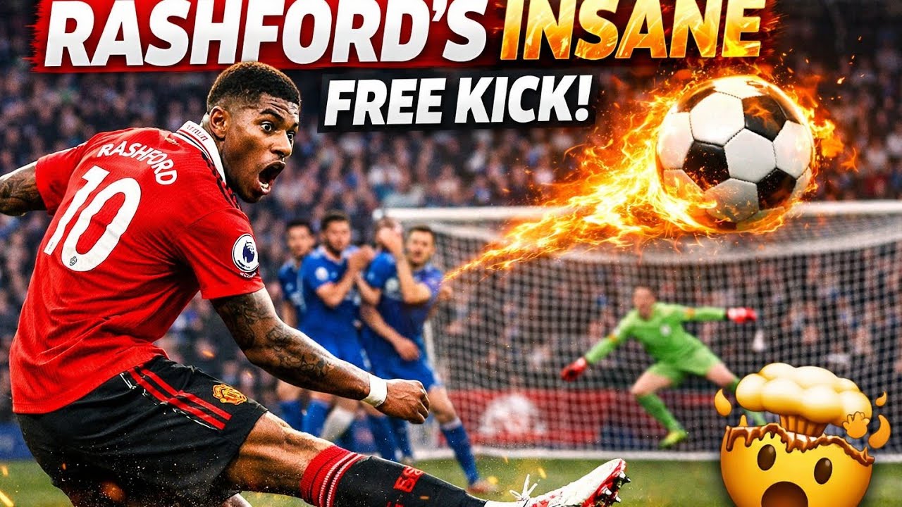 “Rashford Scores a MAGICAL Free Kick | Pure Class 🎯⚡”