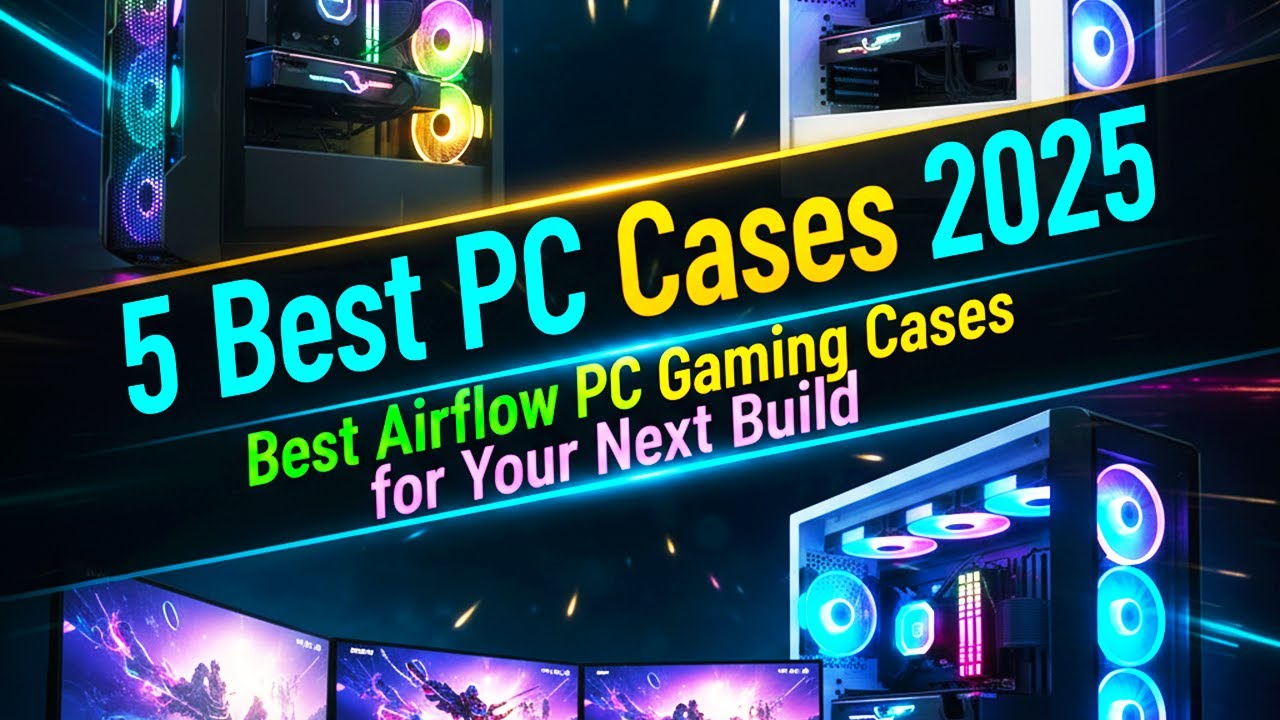 5 Best PC Cases 2025 | Best Airflow PC Gaming Cases - YouTube