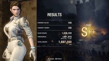 RE4 Remake: Hailey from The First Descendant Costume Mod Mercenaries Showcase S++ Rank (Castle)