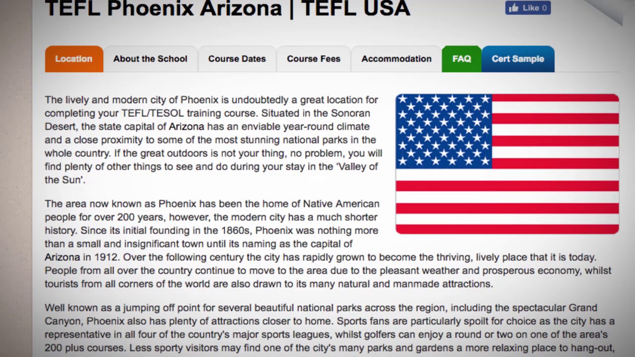 TEFL / TESOL Course in Phoenix, USA | Teach & Live abroad! - YouTube