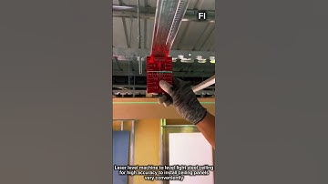 Laser level machine for balancing light steel ceiling