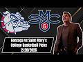 College Basketball Pick - Gonzaga vs Saint Mary's Prediction, 2/28/2026 Free Best Bets & Odds