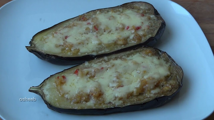 Cheesy Baked Aubergine/Stuffed Aubergine