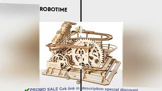 Robotime Rokr 4 Kinds Marble Run DIY Waterwheel Wooden Model Building Block Kits Assembly Toy Gift f