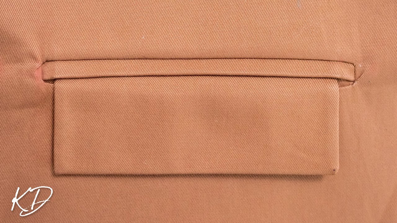 Welt Pocket with Flap Tutorial 