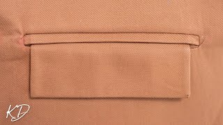 Welt Pocket with Flap Tutorial