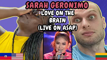 REACTION TO Sarah Geronimo - Love on the Brain (Live on ASAP) | FIRST TIME HEARING