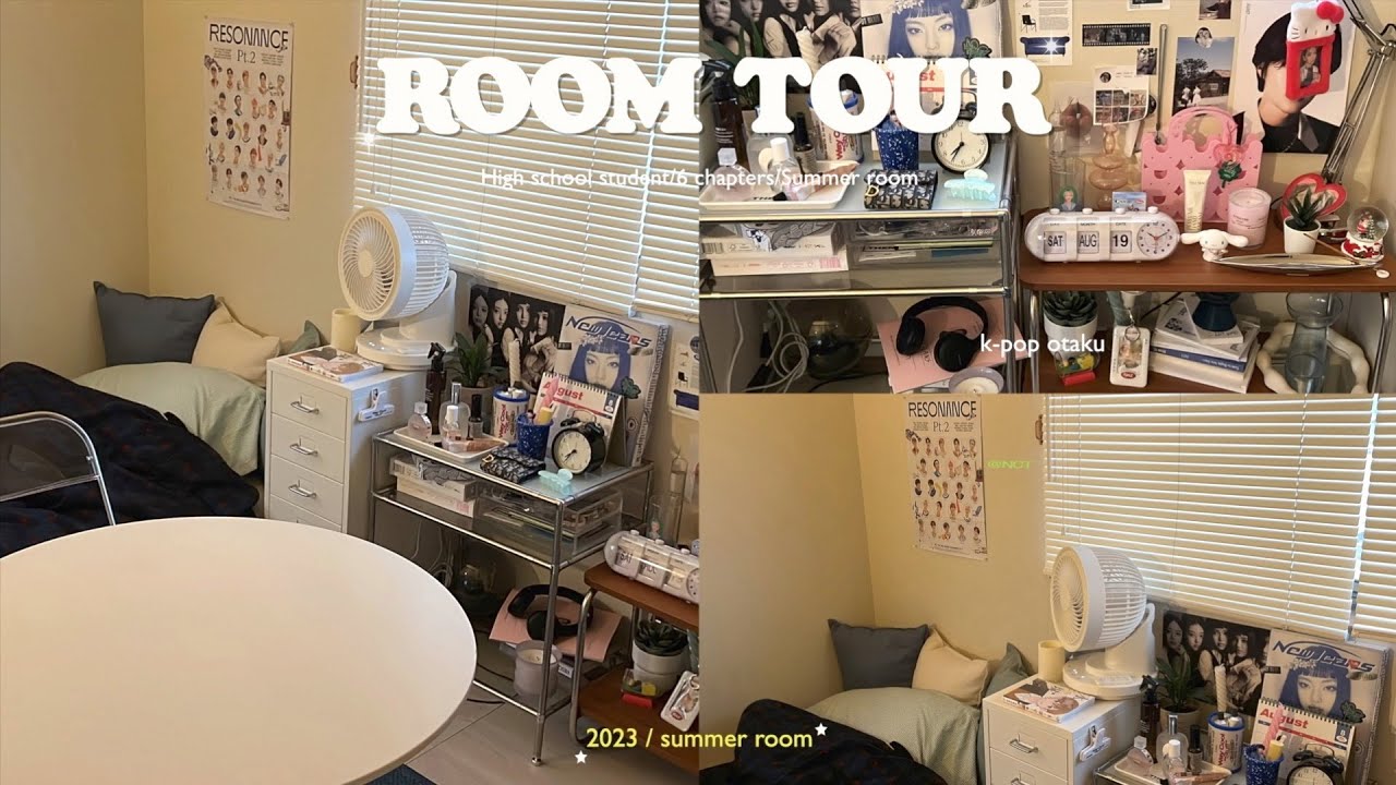 \ROOM TOUR/ 高校生の6帖部屋,多趣味＋物多めの収集癖がある私のお部屋紹介🌿狭いけど好きを詰め込む,オタク感満載のお部屋🏠