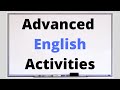 10 Speaking Activities for Adults, Advanced English Learners and University Students ESL Classes