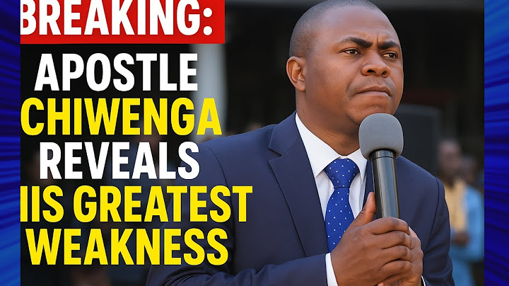 BREAKING: APOSTLE CHIWENGA | GREATEST WEAKNESS