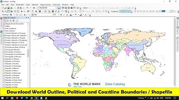 Download World outline, political & Coastline Boundaries | Shapefile