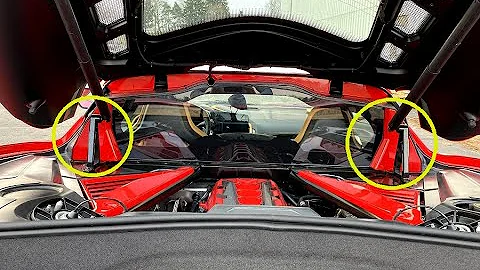 2020-2022 C8 Corvette Painted Engine Compartment Hatch Filler Covers