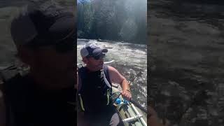 Clyde River fishing in the Watermaster Bruin! Vermont whitewater! #fishing #vermont