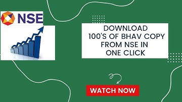 Download Bulk BhavCopy Data In One Click | BhavCopy Kaise Download Kare | Stock Action