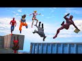 NINJA WARRIOR CHALLENGE! with all the SUPERHEROES (GTA Funny Superhero Contest)