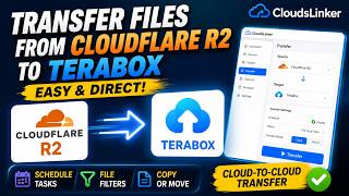 How to Transfer Files from Cloudflare R2 to TeraBox with CloudsLinker