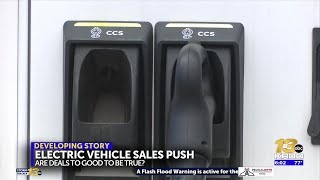 Why are Colorado car dealerships offering such low prices for brand-new electric vehicles?