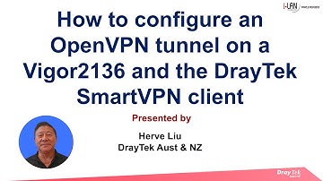 How to configure an OpenVPN tunnel on a DrayTek 2136 with SmartVPN client