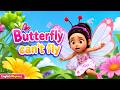 Butterfly Can't Fly 🦋 | Fun Nursery Rhyme for Kids | TMKOC English Rhymes