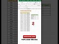 Count from another Table in Excel || #shorts #shortsvideo
