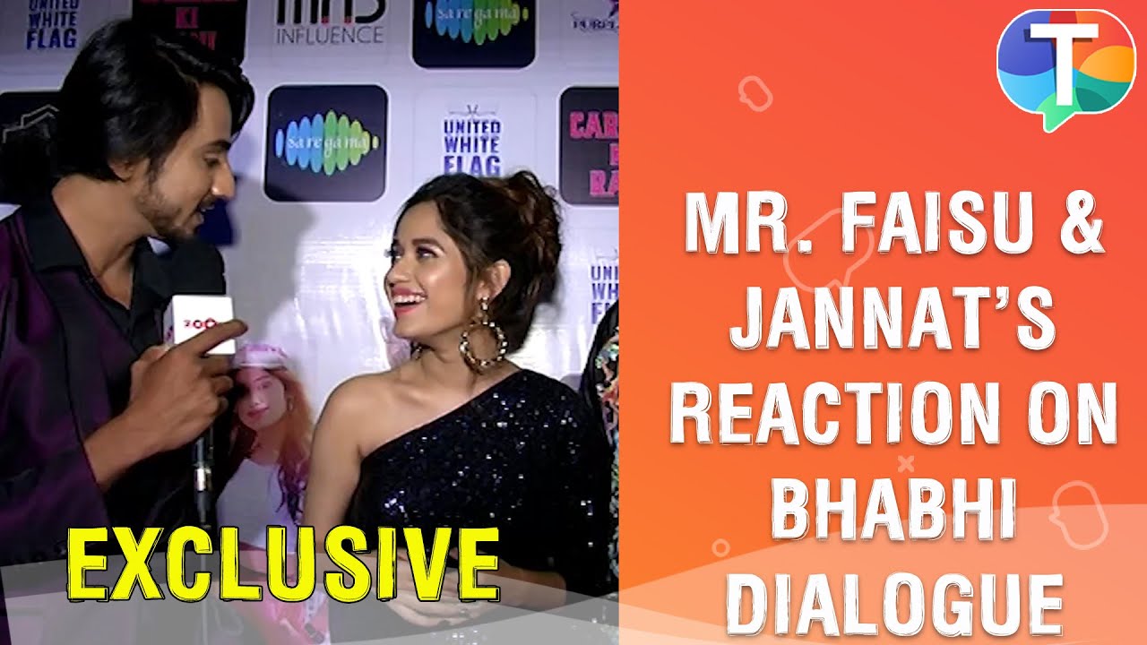 Jannat Zubair & Mr. Faisu's EXCLUSIVE reaction on 'Bhabhi' dialogue from new song Carrom Ki Rani