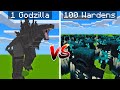 MCPE: Godzilla vs 100 Wardens