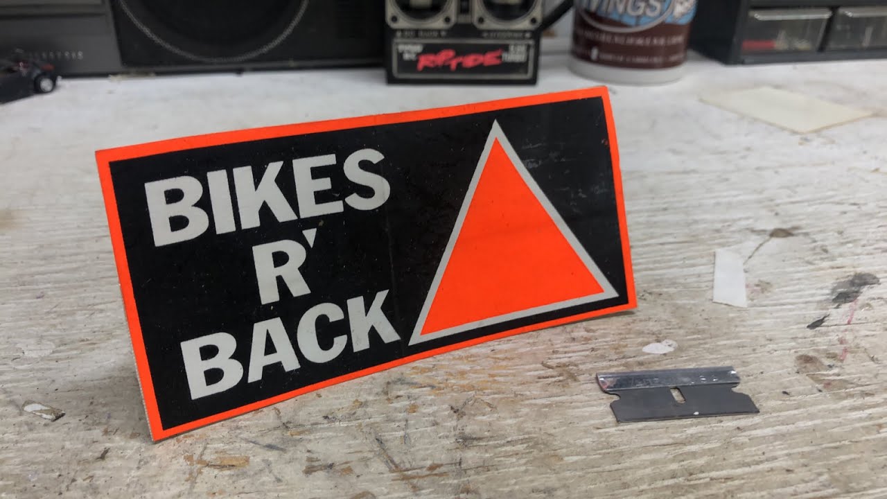 Restore Vintage Sticker that doesn't stick anymore - YouTube