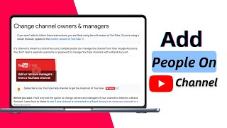 How To Add Someone to My YouTube Channel (Give Access Fast) | 2026
