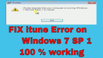 How To Fix iTunes 12.7.4 Installer Requires Windows 7 Service Pack 1 Error