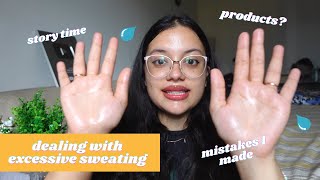 i sweat A LOT!! tips for managing sweaty hands, feet, face & underarms | story time