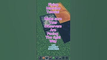 A quick flying machine tutorial #minecraft #music #redstone #tutorial #fyp #shorts