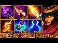 Legend TWISTED FATE National Top 2 + Quadrakills - China Wild Rift New Meta Build & Runes By Tiarty