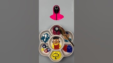 Guess the mixed colors of Squid Game 2 #squidgame2 #squidgame #colormixing #satisfying #asmr