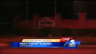 Man found with throat slashed, hands bound by duct taped