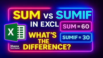 Excel SUM vs SUMIF Formula Explained | Pashto Tutorial | Sheraz Tech Master