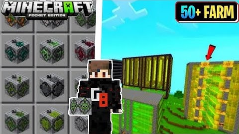 Instant farm Mod in Mcpe 1.20.50 | Spawn MEGA farm 1 click Mcpe
