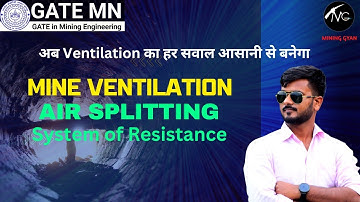 Numerical problems based on Splitting of Mine Air/Series and parallel Connections/Mine Ventilation