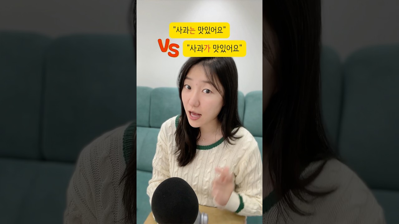 Больше не путайте корейские частицы🍎🍏