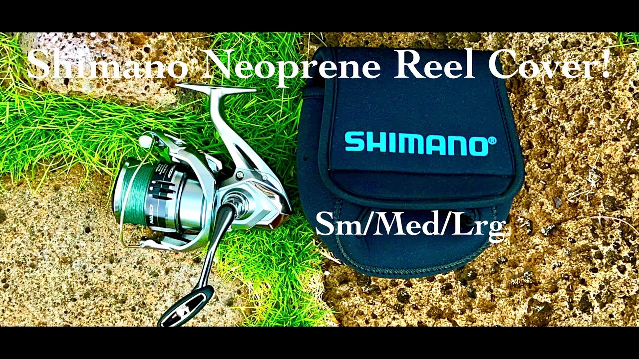 Shimano Black Neoprene Reel Cover For Spinners! 