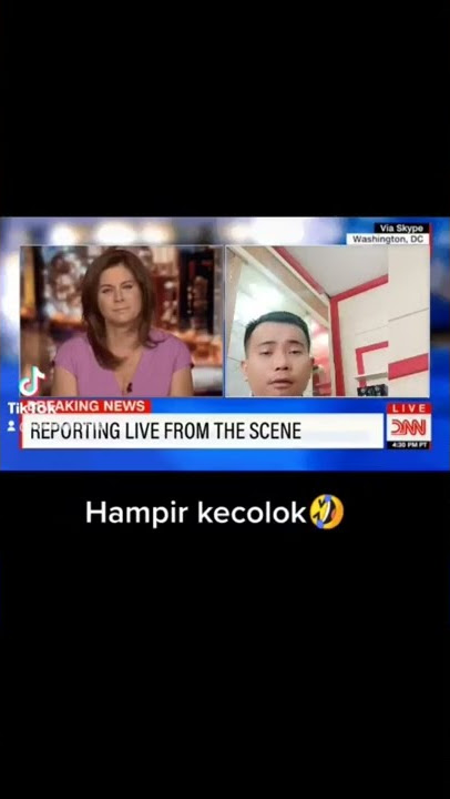 Belajar jadi reporter, hampir kecolok kacamata🤣