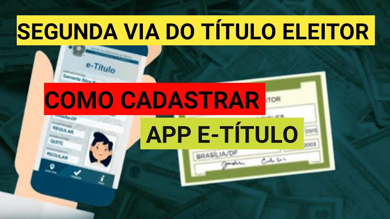 Como fazer a  segunda via  do Título de eleitor  On-line - usando o App E-título