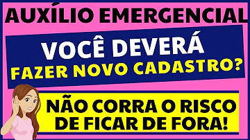 É necessário fazer um novo cadastro para receber?