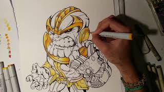 Thanos illustration - infinity war fan ...