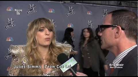 The Voice 2012 Live Semifinals Juliet Simms (Team Cee Lo) talks W Eric Blair