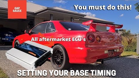 Aftermarket ECU tuning - Setting ECU base file timing on RB26 Skyline GTR / GT-Four with Haltech