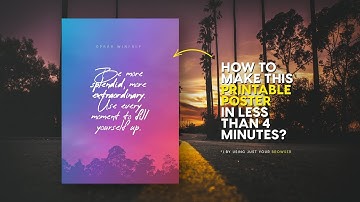 How to create beautiful quotes poster without photoshop